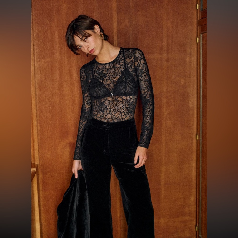 Horacio Trousers - Sézane x MDLO - Black Velvet - 2/34